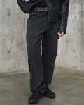 Men's Bootcut Cargo Pants - Black