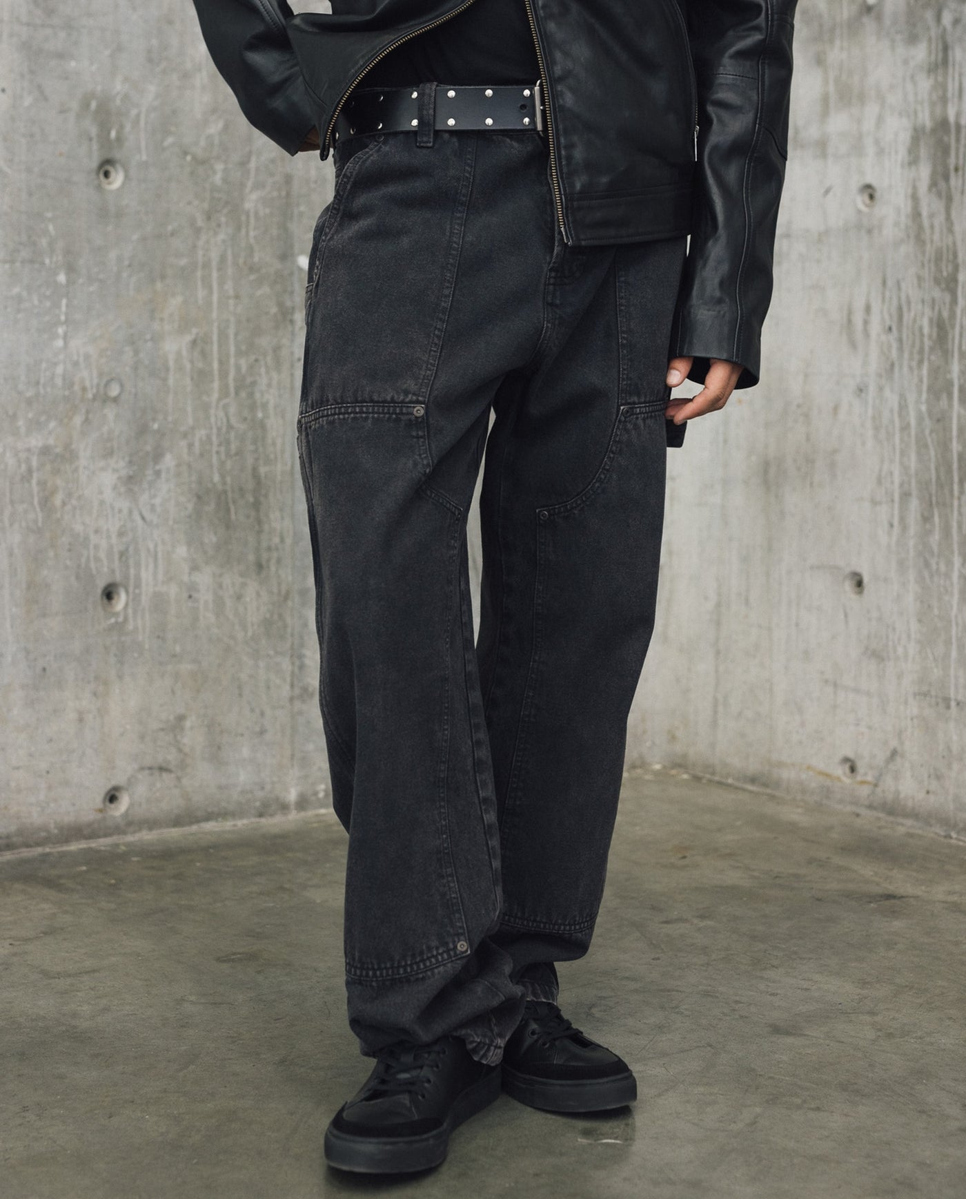 Mens Bootcut Cargo Pants - Special Collection - Black 63_632H200_NEG194007_3