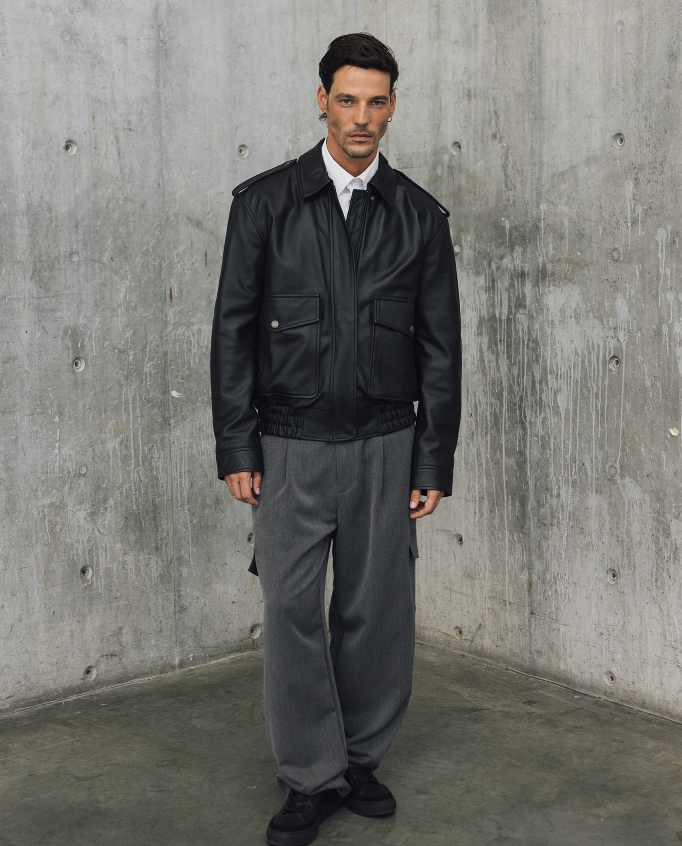 Mens Tailored Cargo Pants - Special Collection - Black 63_632H201_NEG194007_0