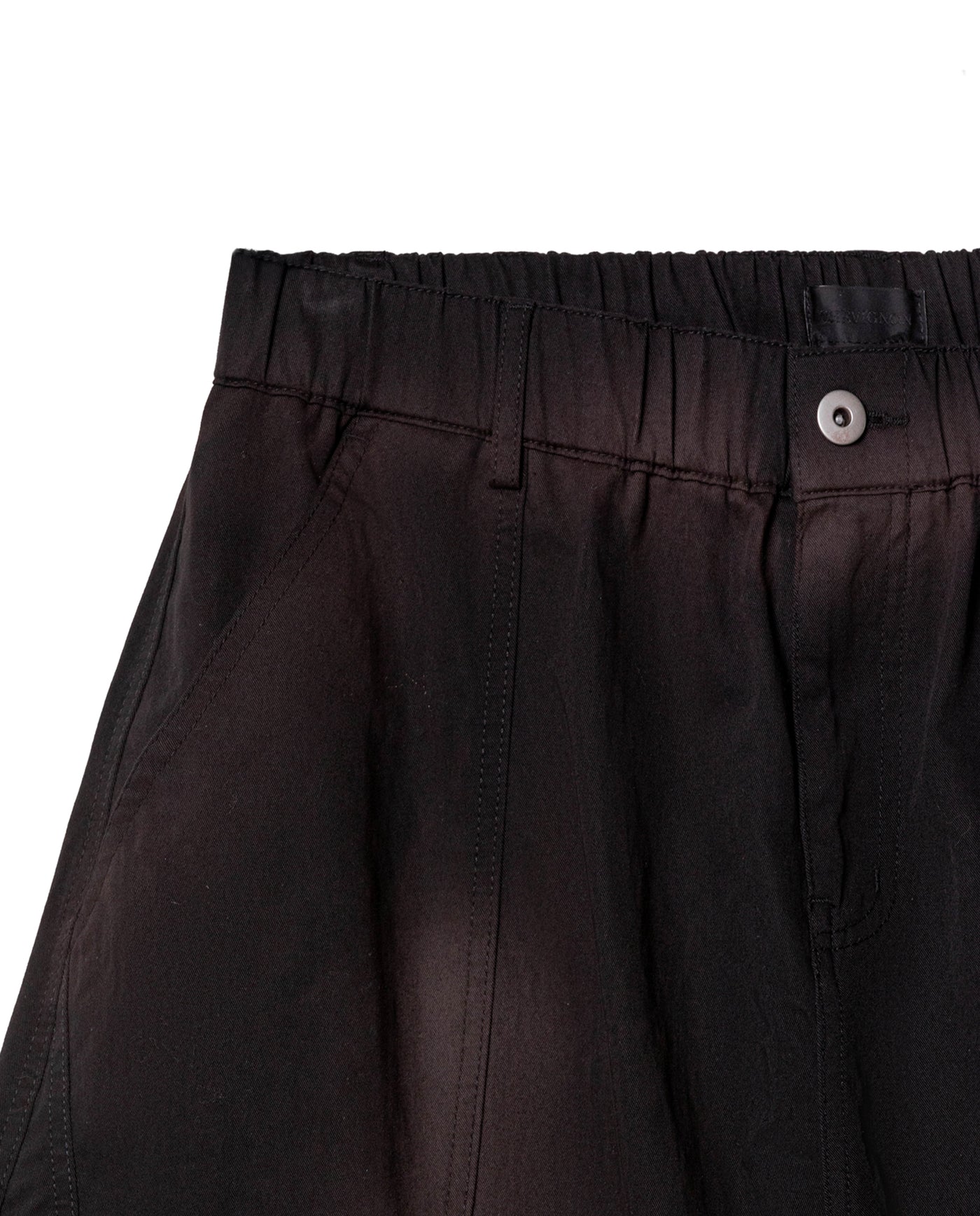 Mens Wide Leg Tapered Hem Pants - Special Collection - Black 63_634H500_NEG194007_8