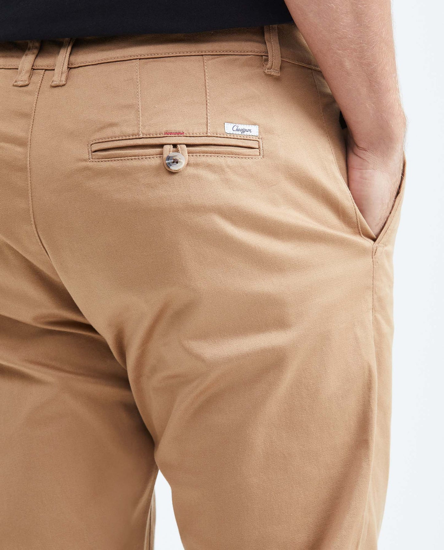 Men's Regular Fit Boot Cut Chino Pants - Brown - 6