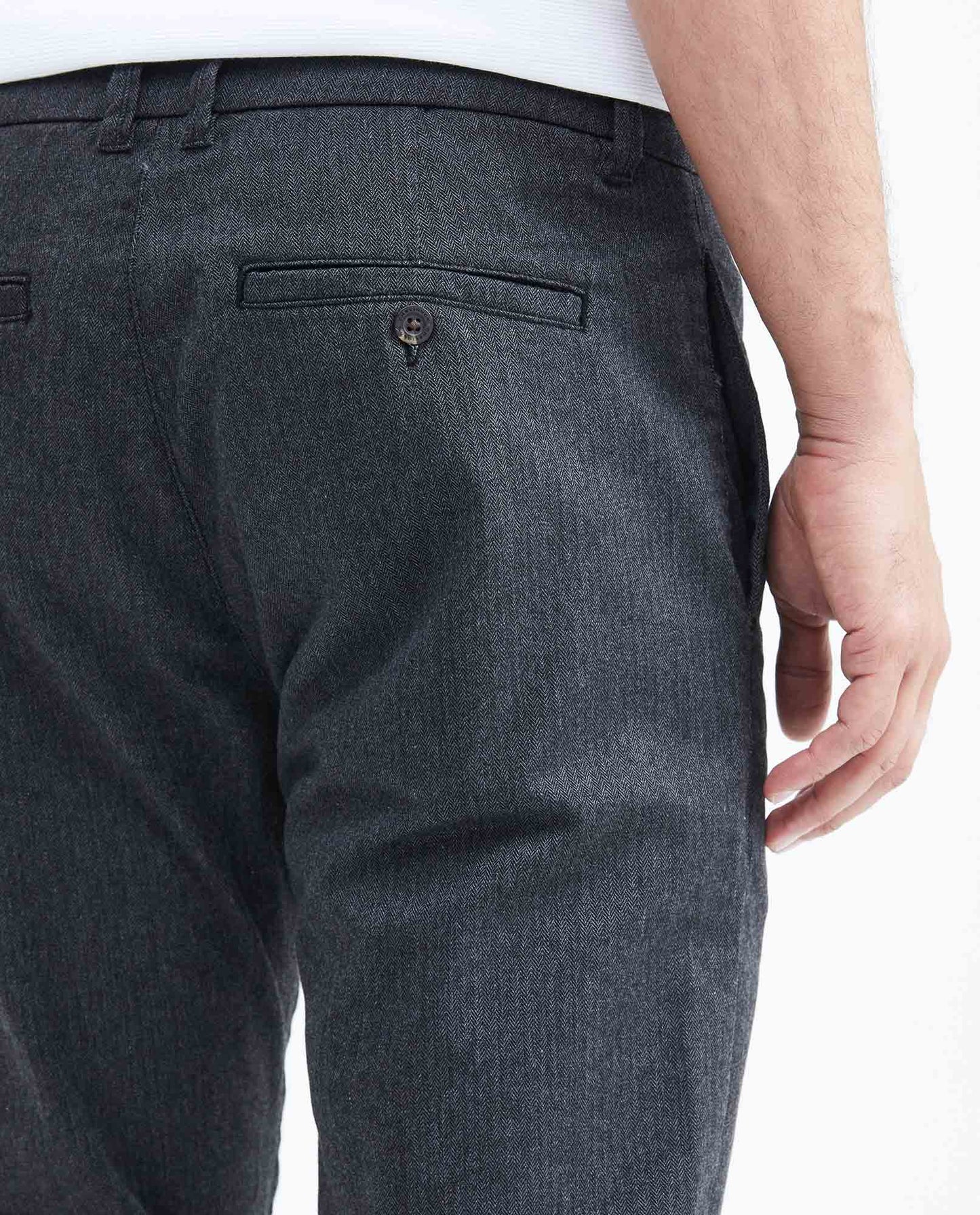 Men's Regular Fit Boot Cut Chino Pants - Black - 6