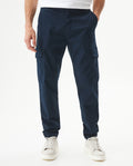 Men's Cargo Pants Regular Fit Mid Rise in Cotton Stretch Blend Festive