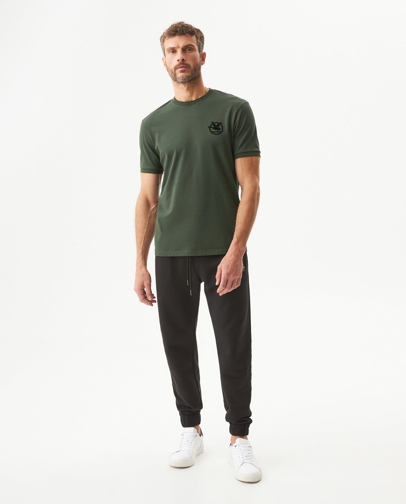 Men's Jogger Pants Slim Fit Mid Rise in Cotton-Polyester Blend, Luminous - 3