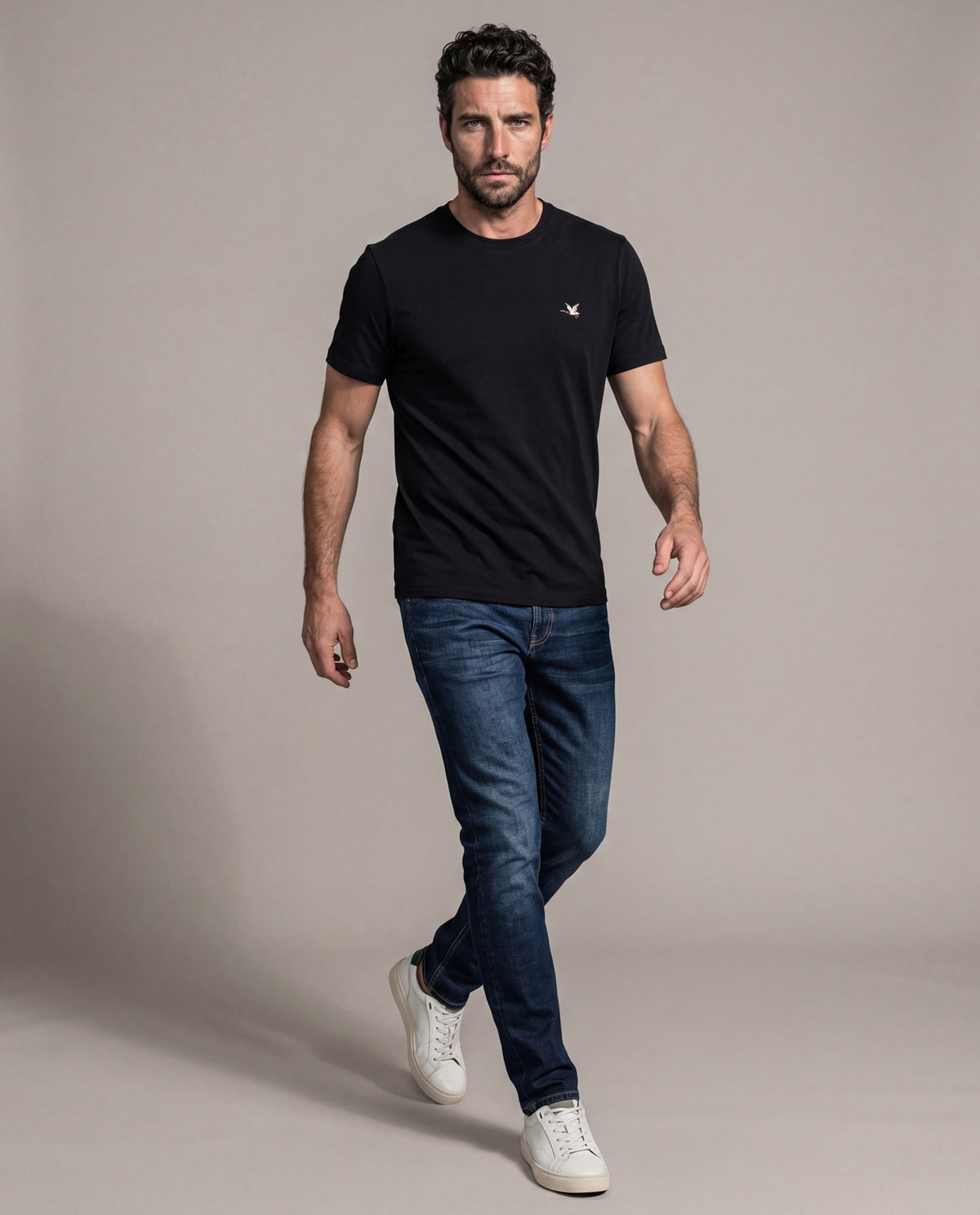 Men´s Crewneck T-Shirt - Black 63_640C020_NEG193909_4