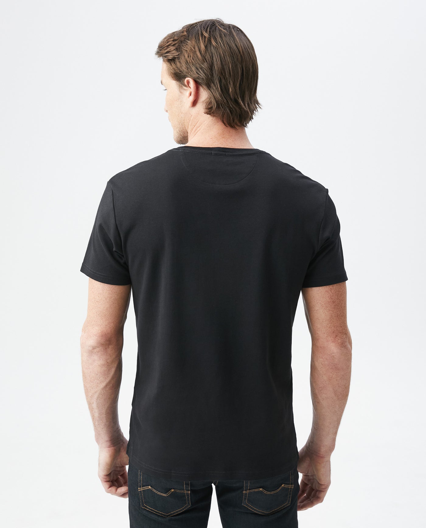 Mens Duotone Duck T-Shirt Regular Fit in Cotton - Black 63_640D040_090000_5