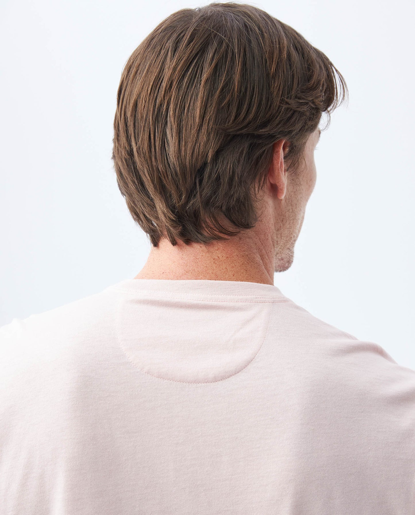 Men's Basic T-shirt, Slim Fit Round Neck - Pink - 5