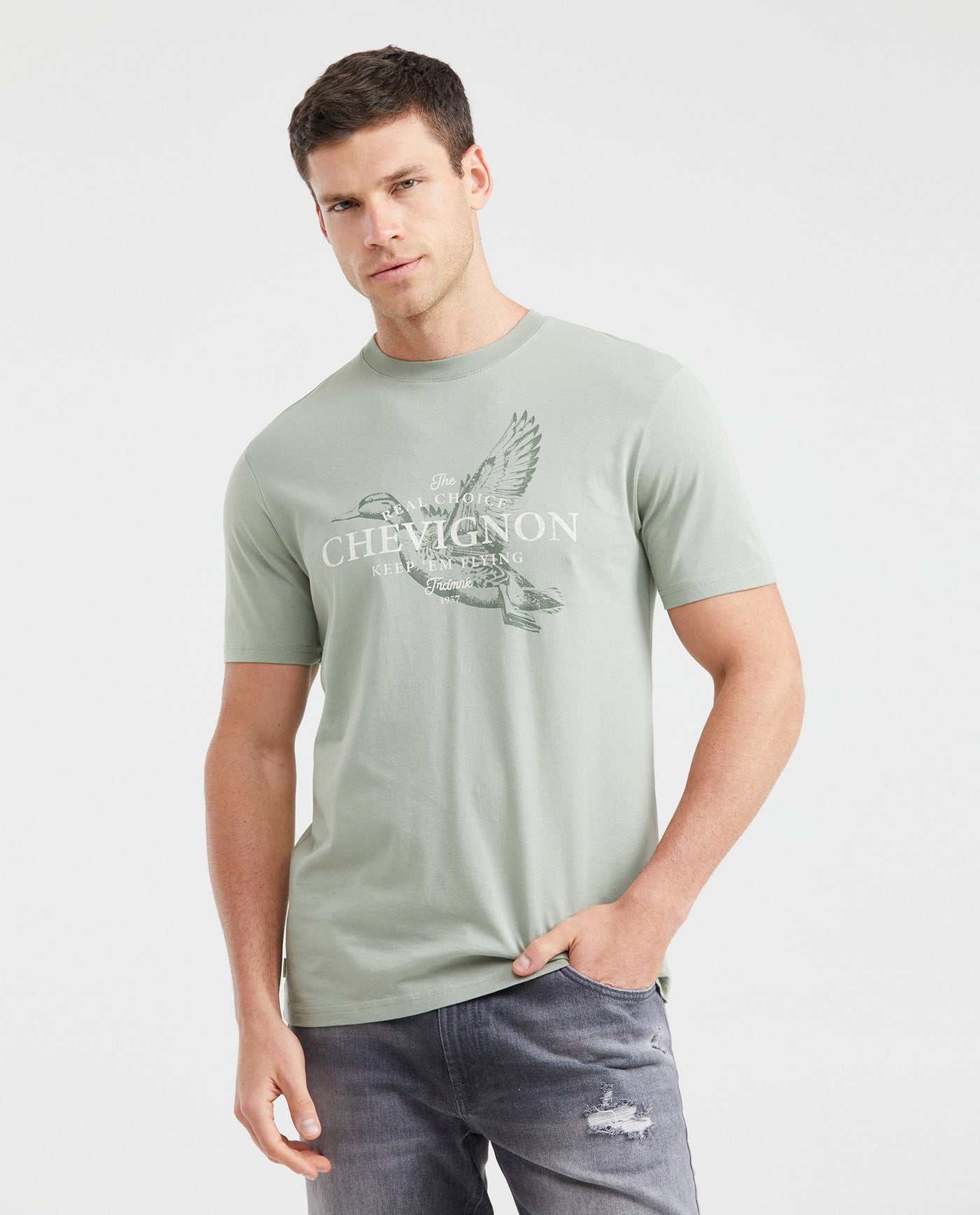 Men's Slim Fit Graphic T-Shirt Print Front 100% Cotton - 1