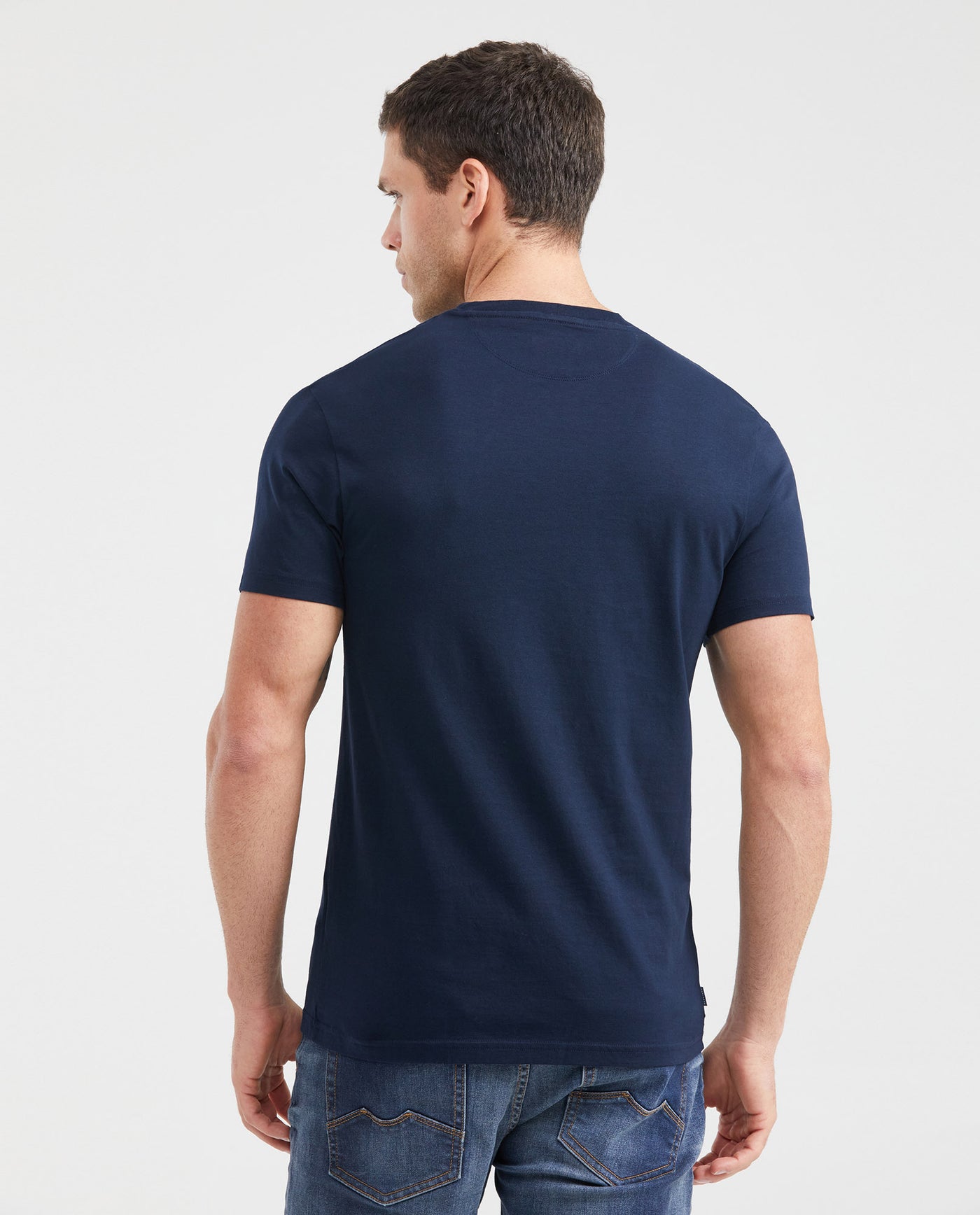 Men's Slim Fit Graphic T-Shirt Print Front Side Details 100% Cotton - 4