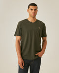 Men's Slim Fit V-Neck T-Shirt - Green