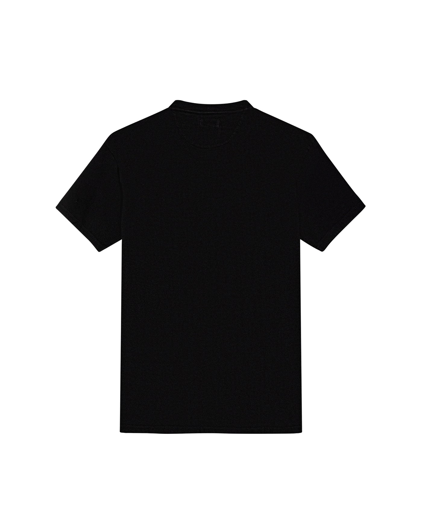 Mens T-Shirt Slim Fit Short Sleeve Crewneck Cotton Vibrant Embroidered Duck Heart Point Chest - Black 63_641H001_NEG194007_5