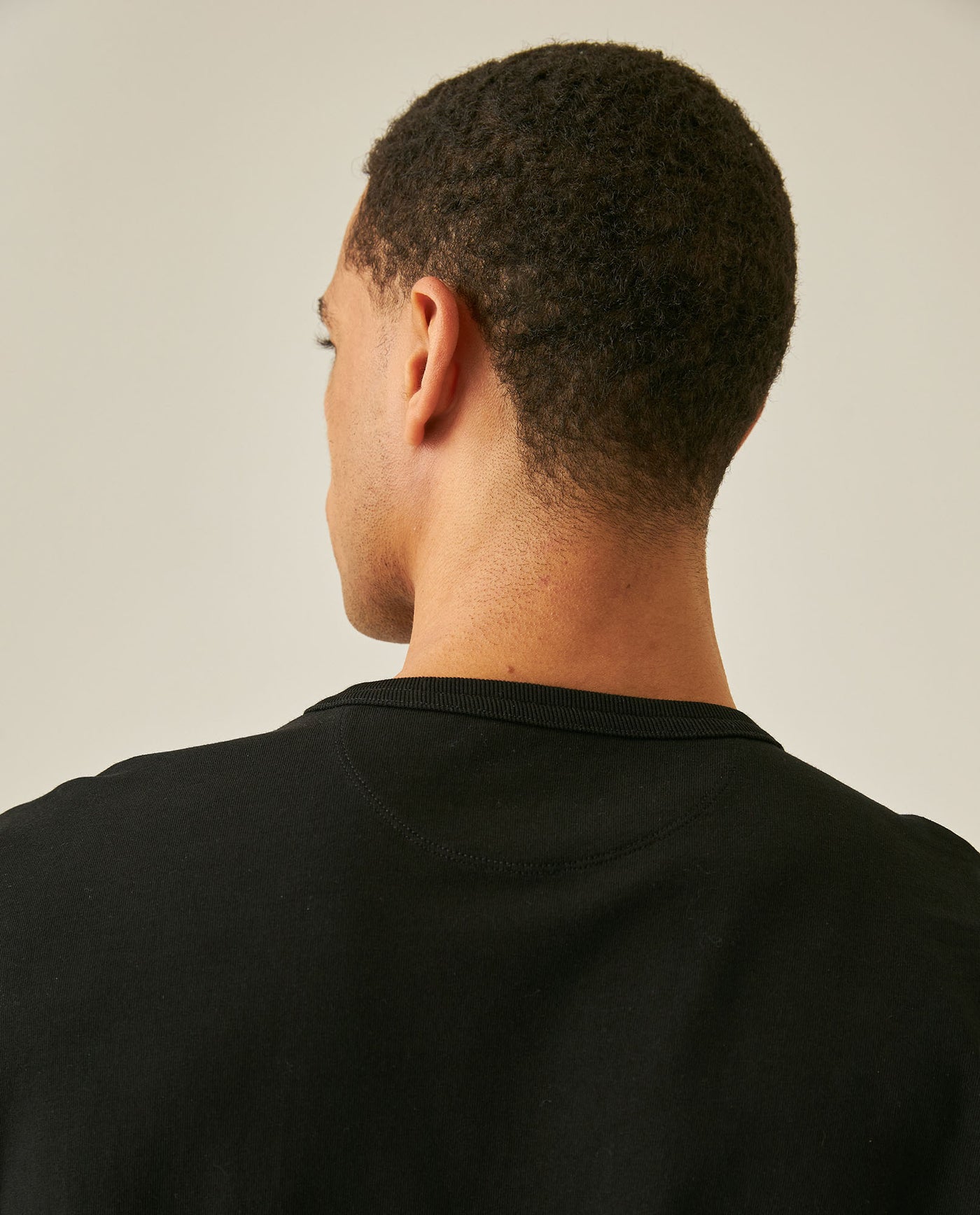Mens T-Shirt Slim Fit Short Sleeve Cotton Jersey Heavy Mini Central High Density Graphic - Black 63_641H010_NEG194007_7
