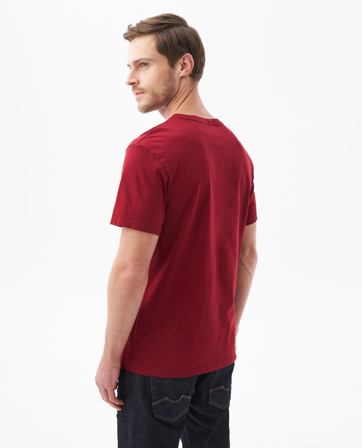 Men's Slim Fit-T-shirts - Red - 4