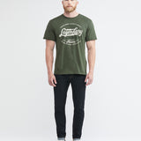 GREEN COTTON GRAPHIC TEE