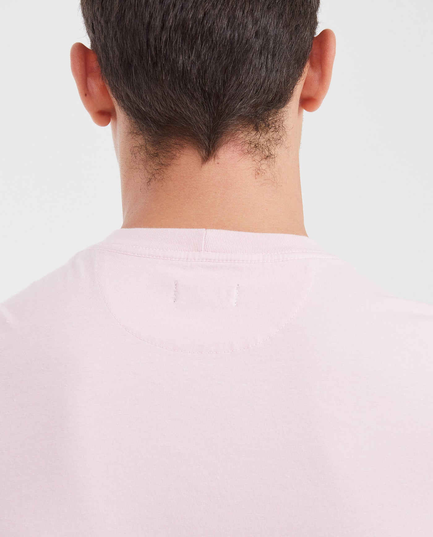 Men's Basic Slim Fit Round Neck Cotton T-Shirt - Pink 642G001 - 5