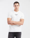 Men's T-Shirt Slim Fit Round Neck with Print - Raw