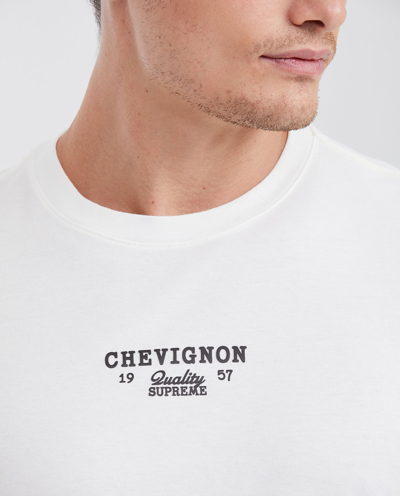 Slim Fit Round Neck T-Shirt with Print in Cotton for Men - Raw 642G014 - 3