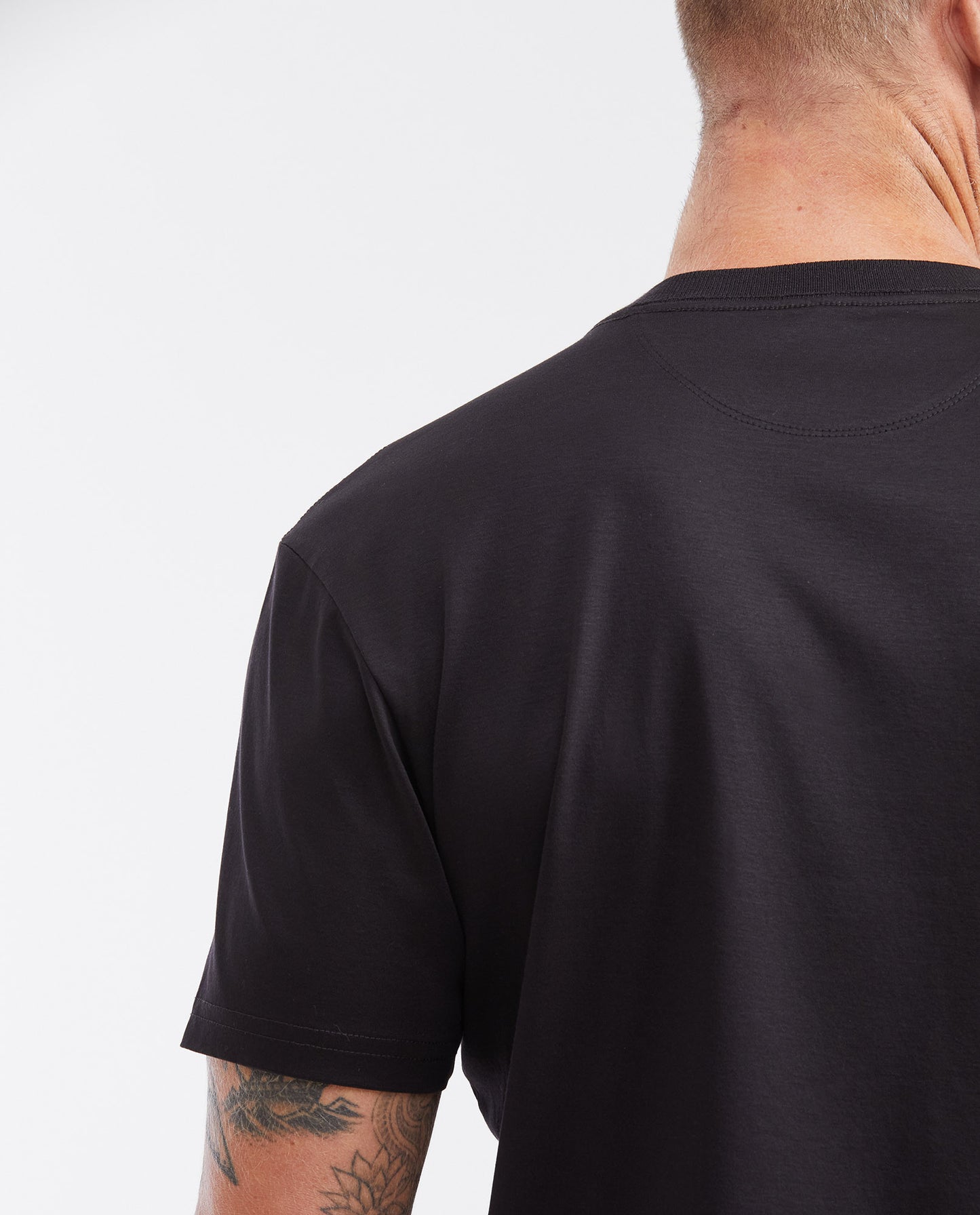 Men's Slim Fit Round Neck Printed T-shirt - Black - 5