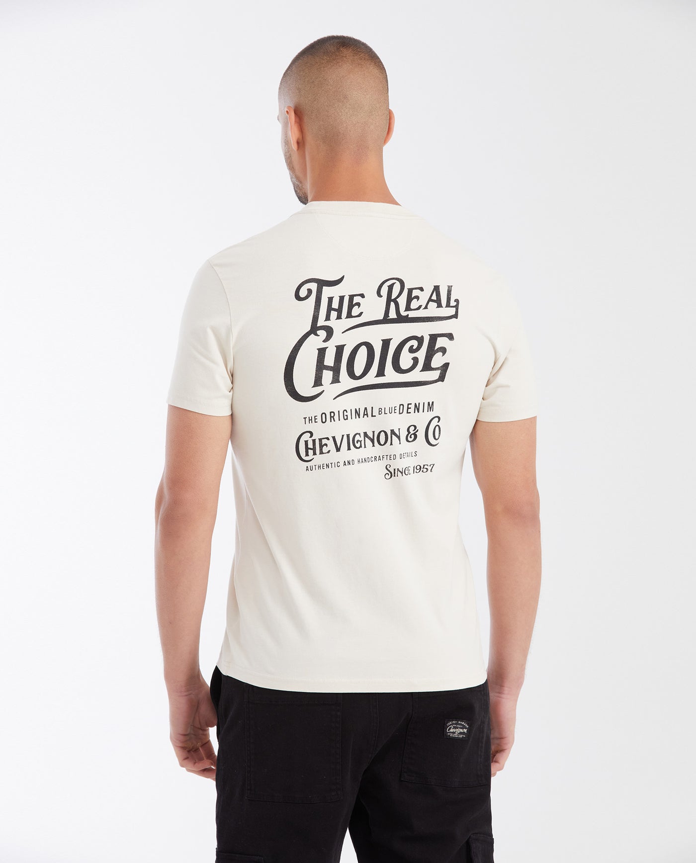 Men's Slim Fit Printed T-Shirt - Raw 642G017 - 4