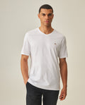 Men's Slim V-Neck T-shirt - White
