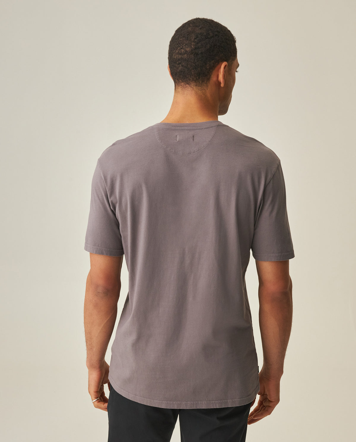 Men´s Slim V-Neck T-shirt - Gray 63_642H000_GRI185203_6