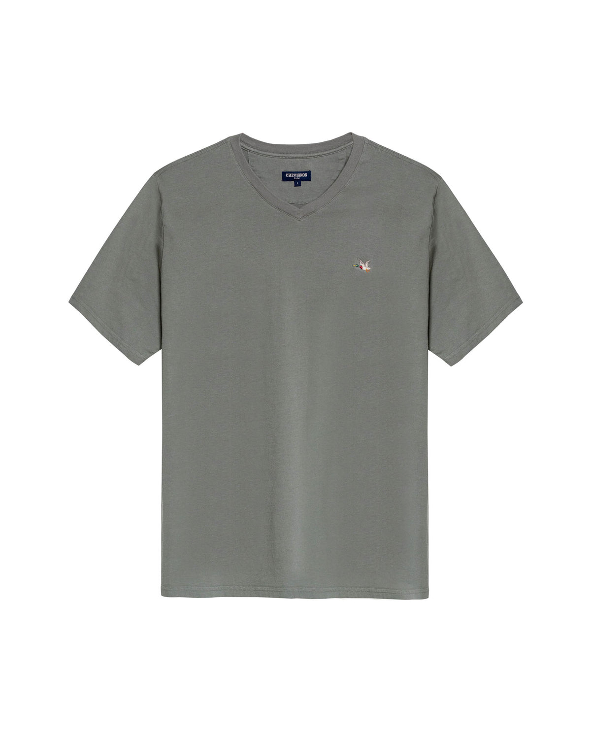Men´s Slim V-Neck T-shirt - Green 63_642H000_VER185806_4