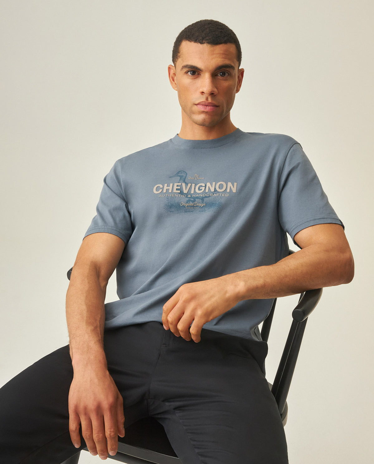 Men´s Slim T-shirt - Blue 63_642H005_AZU184214_0