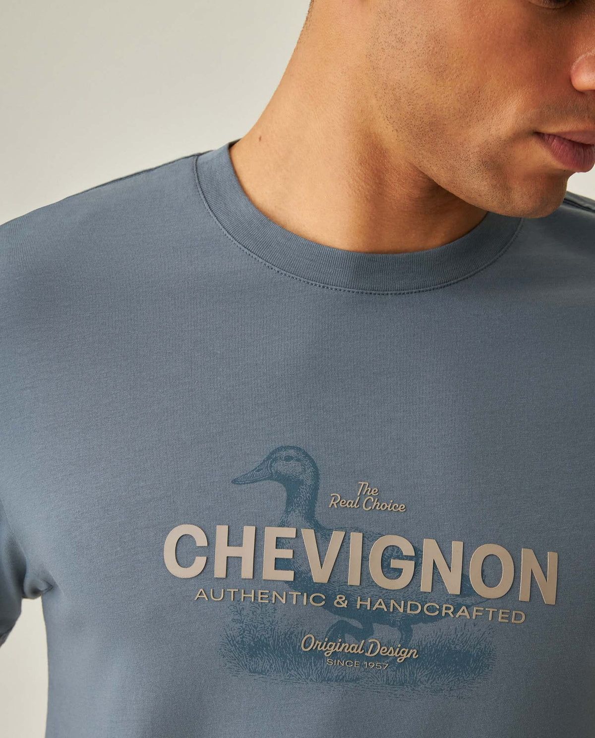 Men´s Slim T-shirt - Blue 63_642H005_AZU184214_5