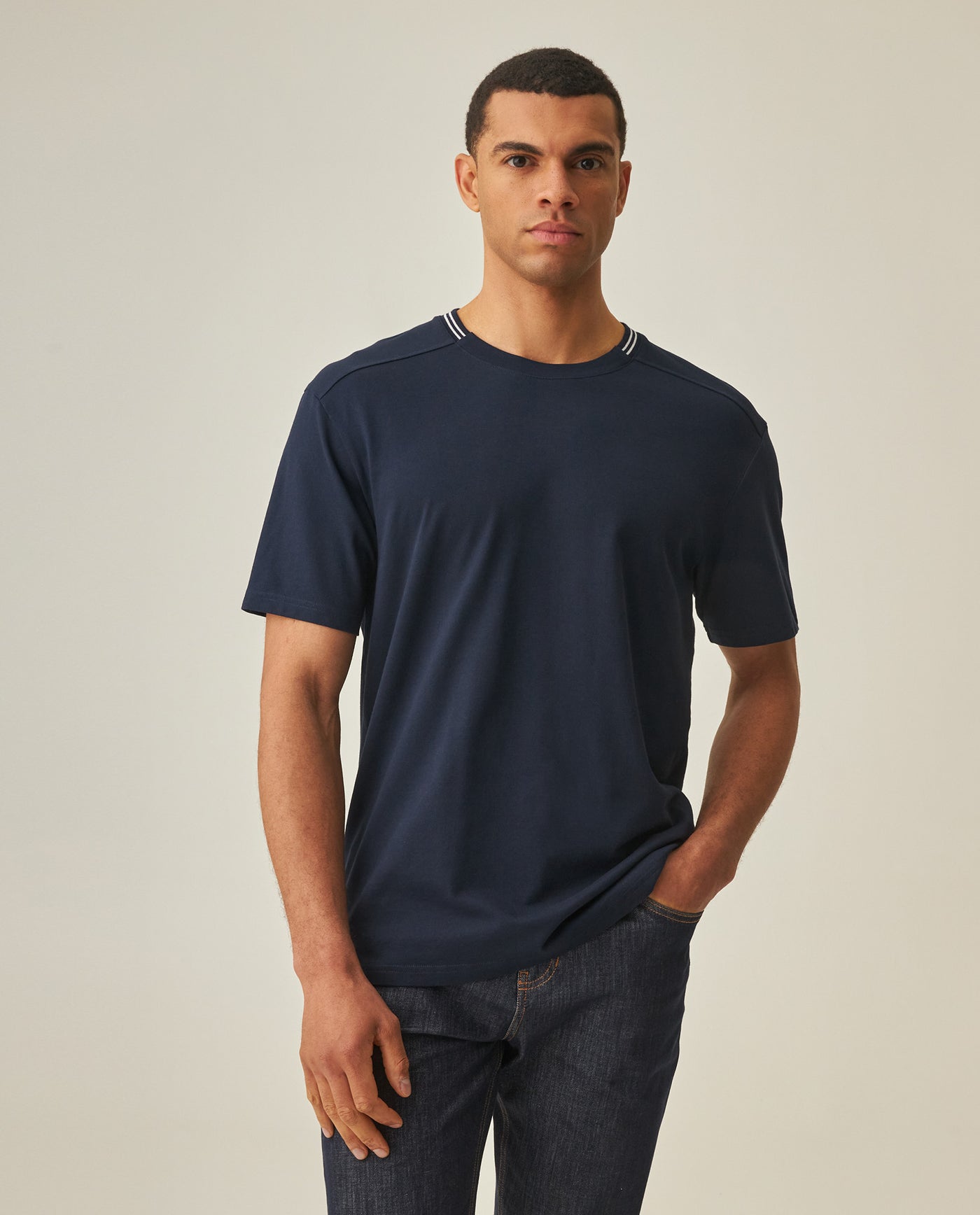 Men´s Slim Fit T-Shirt - Blue 63_642H012_AZU193924_0