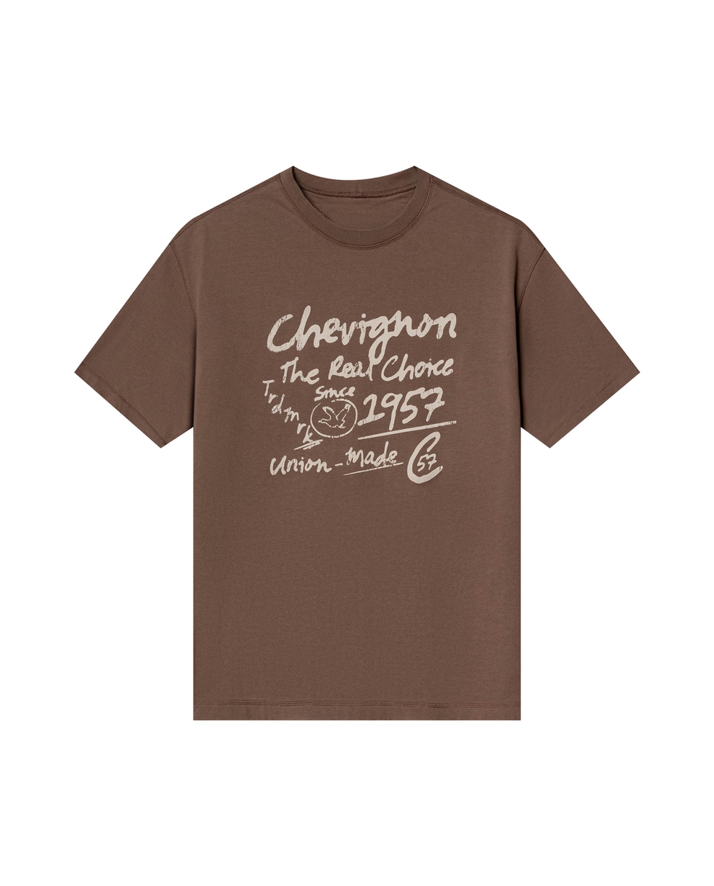 Mens Oversized Typographic Print Tee - Special Collection - Brown 63_642H202_CAF181015_4