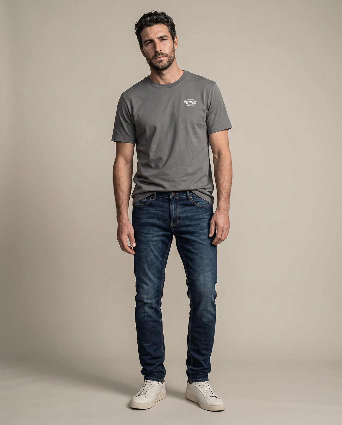 Men's T-shirt 645H134 - Gray 63_645H134_GRI180201_4