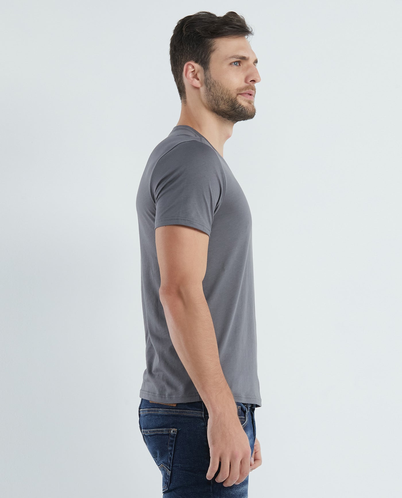 Men's Slim Fit T-Shirt Color Duck Embroidery in Cotton - 3