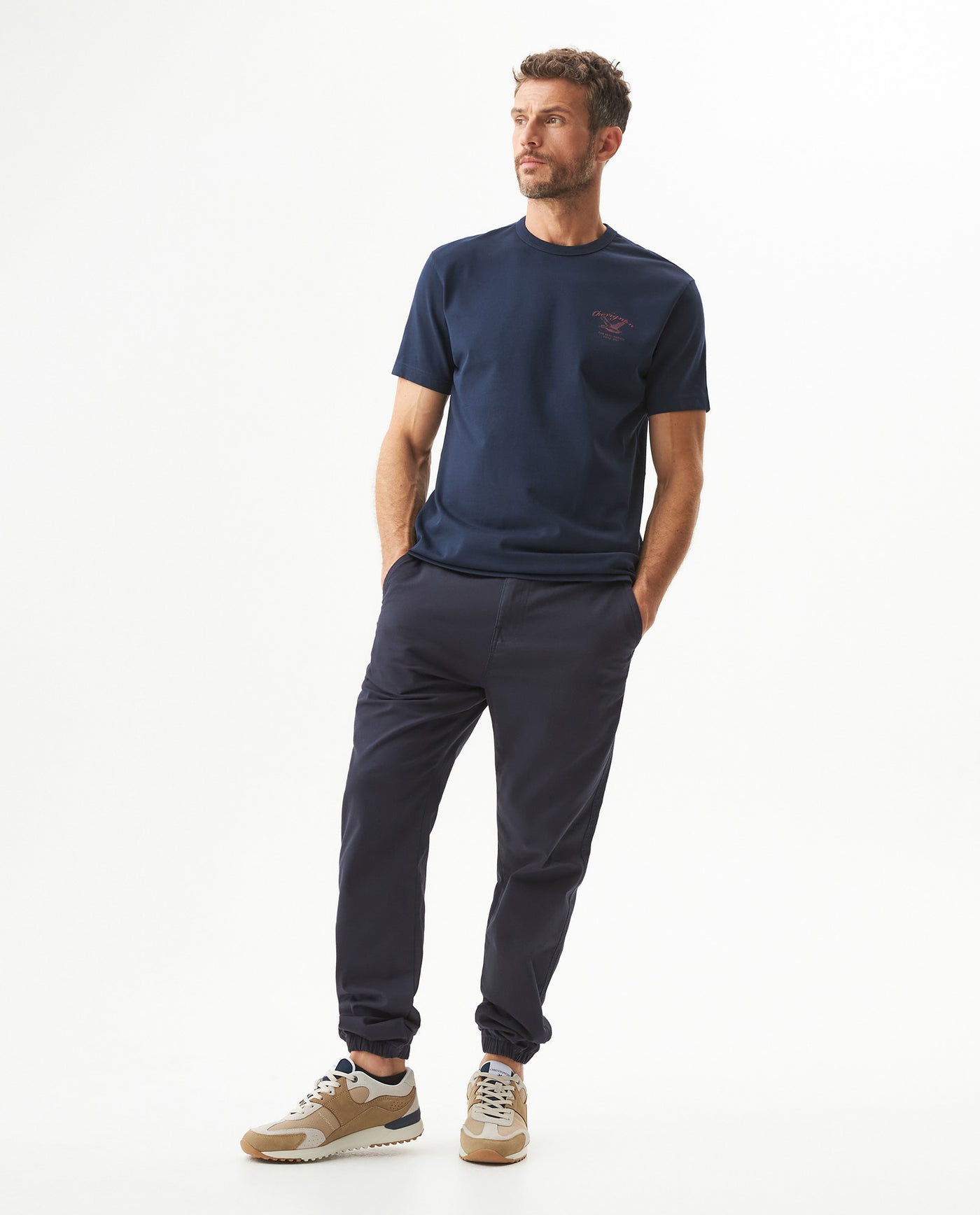 Men's Classic Fit T-shirt in Cotton, Boatyard - 3