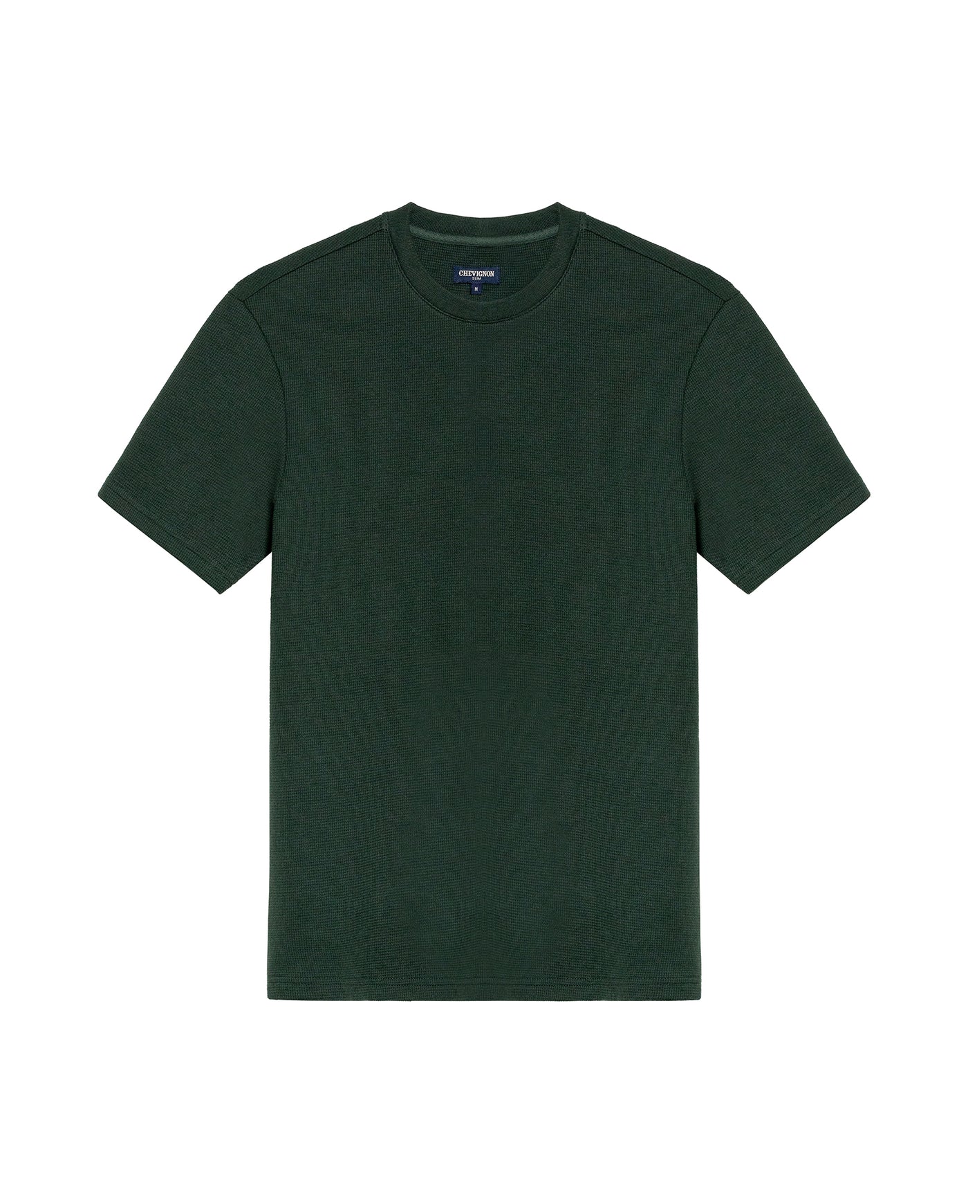 Men's Slim Fit Short Sleeve T-shirt in Cotton-Polyester Blend, Plaza - 1