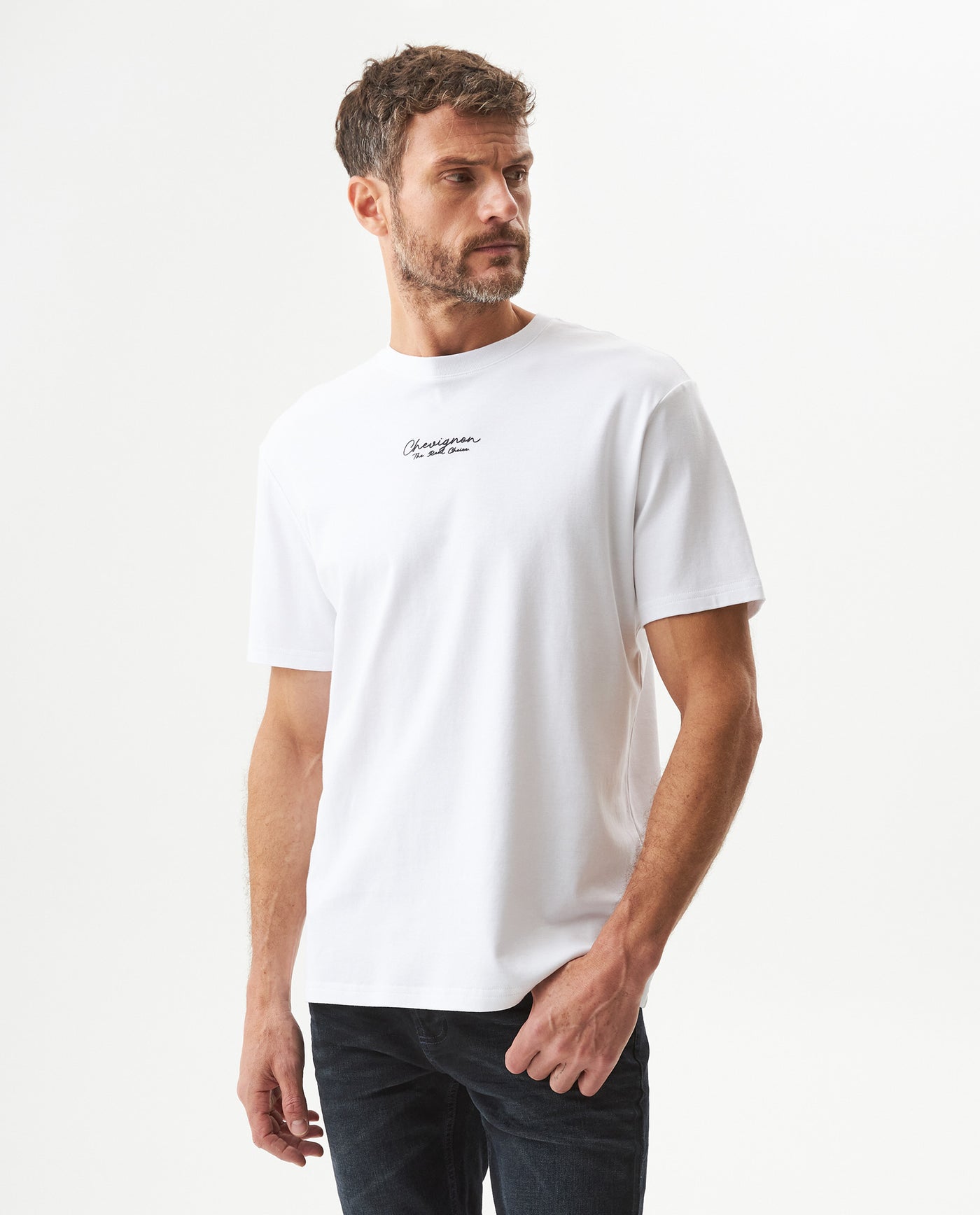 Men's Classic Fit Printed T-shirt in Cotton, Bayside - 2