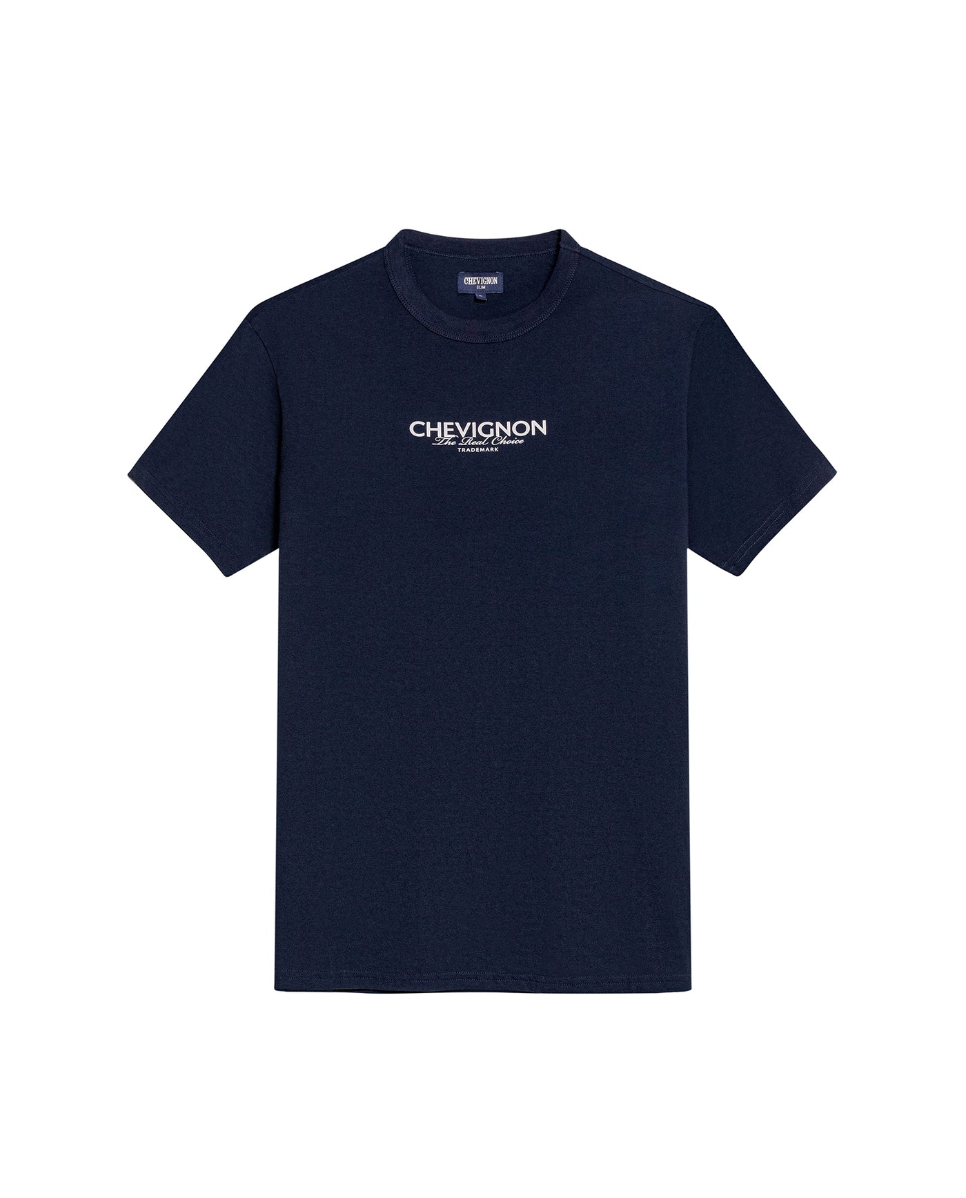 Men's Slim Fit Typographic Graphic T-shirt in Cotton, Seafront - 1