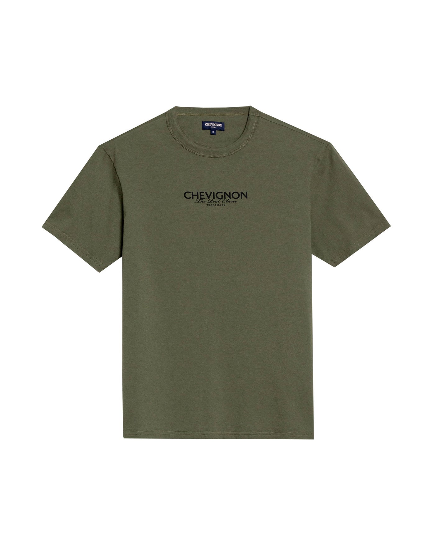 Men's Slim Fit Typographic Graphic T-shirt in Cotton, Seafront - 1