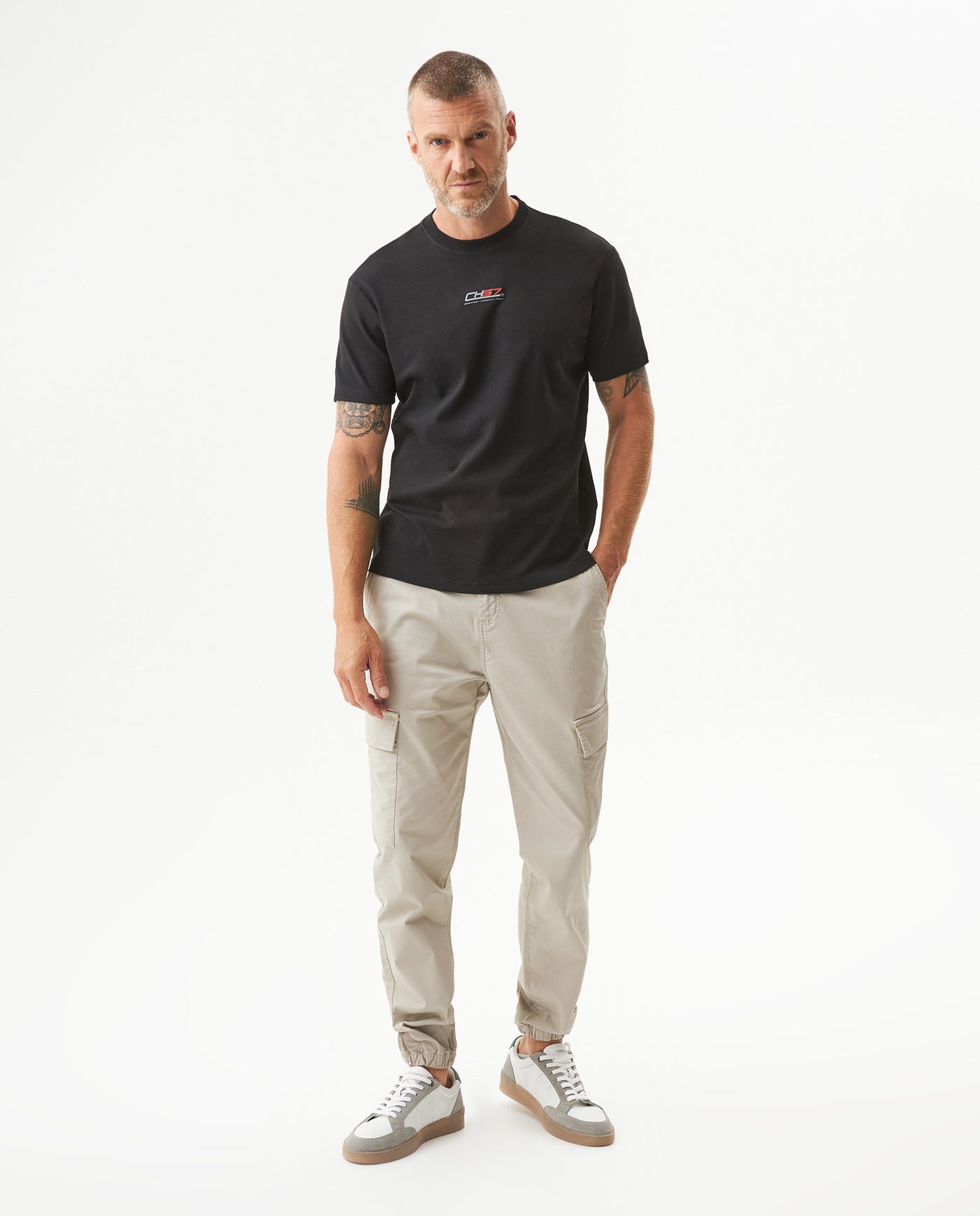Men's Racing Graphic Slim Fit T-shirt in Cotton, Wharf - 3