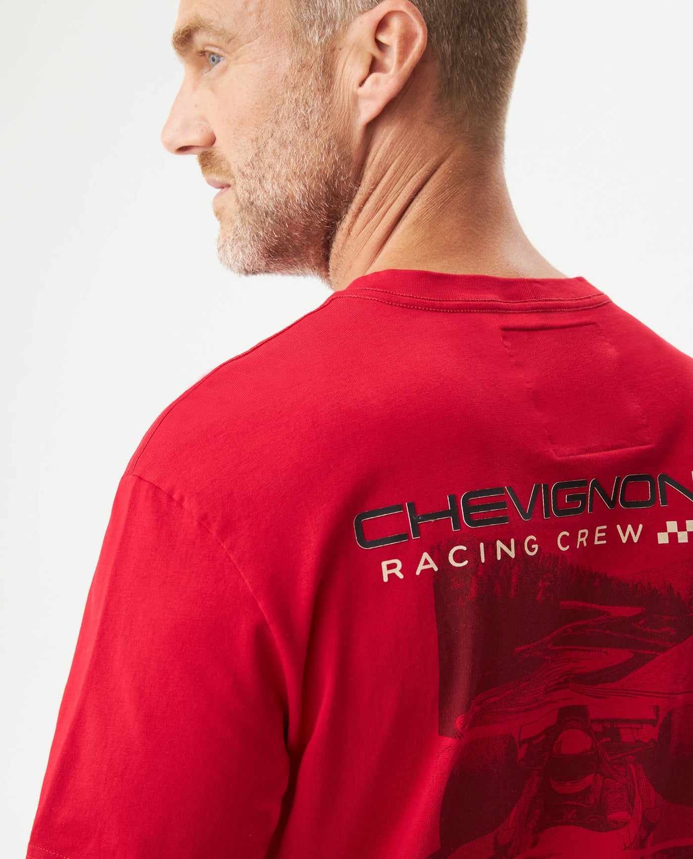 Men's Racing Graphic Classic Fit T-shirt in Cotton, Captain 63_649G904_ROJ191557_7