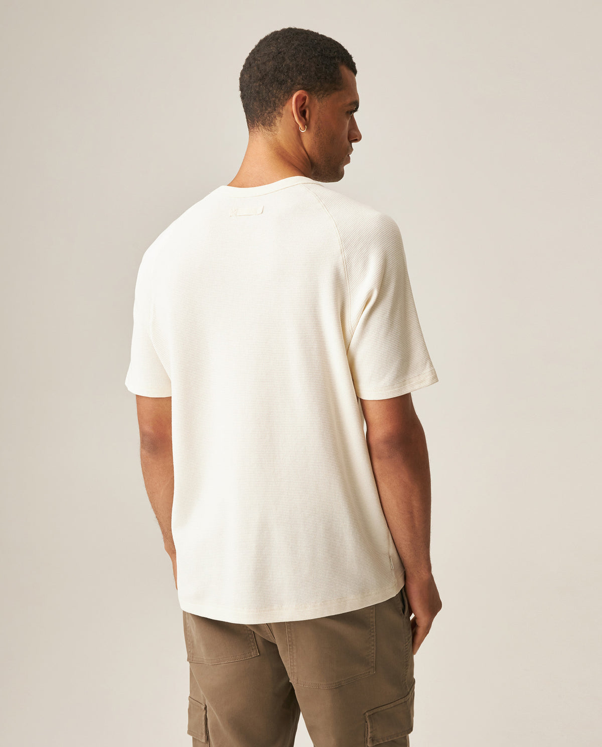 Men´s Waffle Texture Tee - White 63_649H009_BLA120601_5