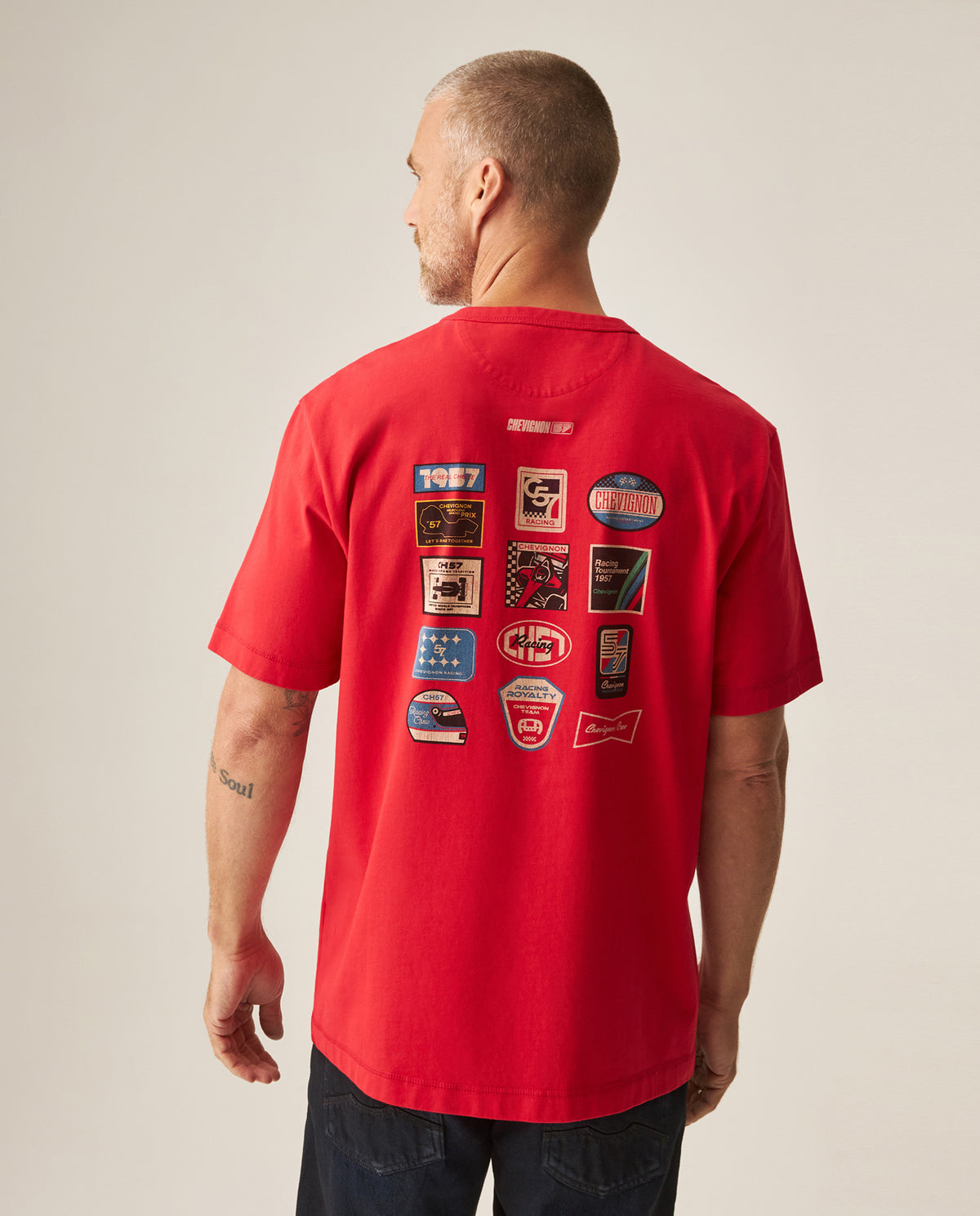 Men´s Graphic T-Shirt - Red 63_649H906_ROJ191763_5