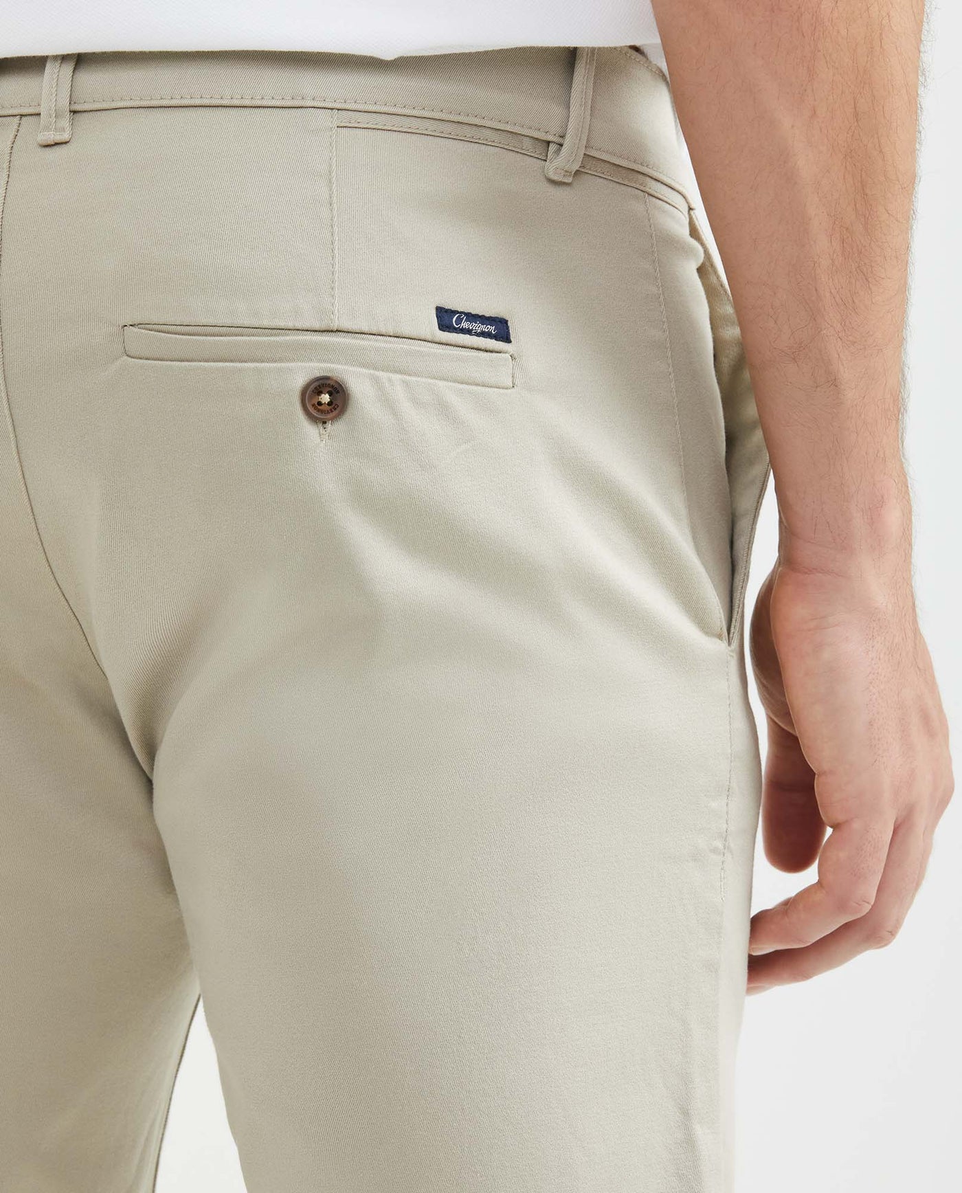 Men's Colors Bermuda Shorts Regular Fit Cotton Stretch Back Piped Button - 5