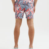 TROPICAL PRINTED SWIM SHORTS IN RED