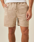 Men's Bermuda Shorts Elastic Waist Cotton Elastane Papery Touch Cool Sensation - Gray