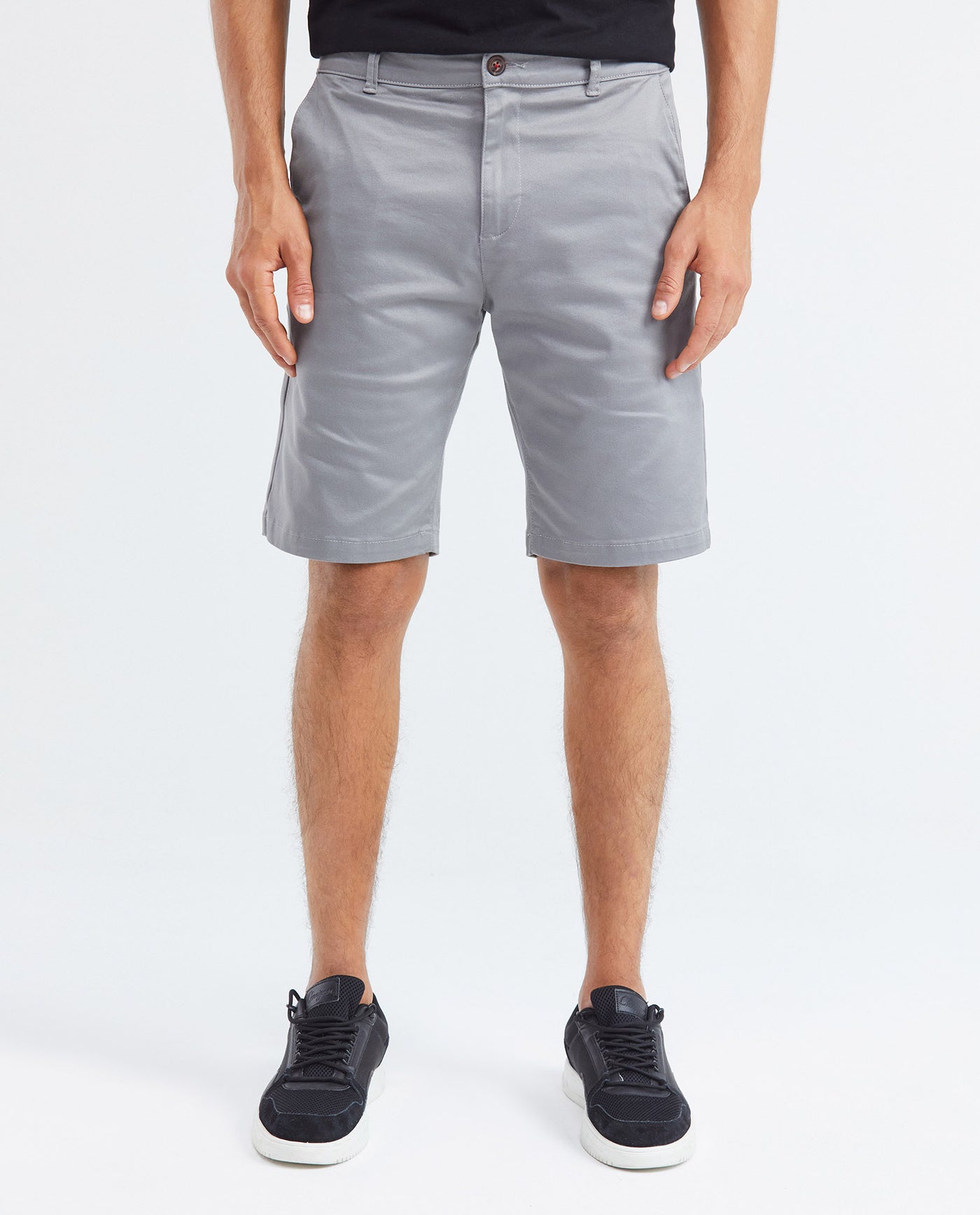 Men's Colors Bermuda Shorts Regular Fit Cotton Stretch Back Piped - 1