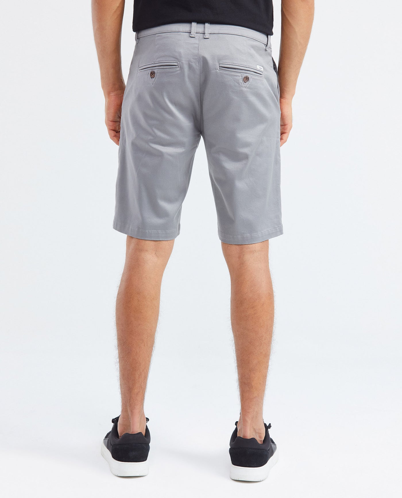 Men's Colors Bermuda Shorts Regular Fit Cotton Stretch Back Piped - 4