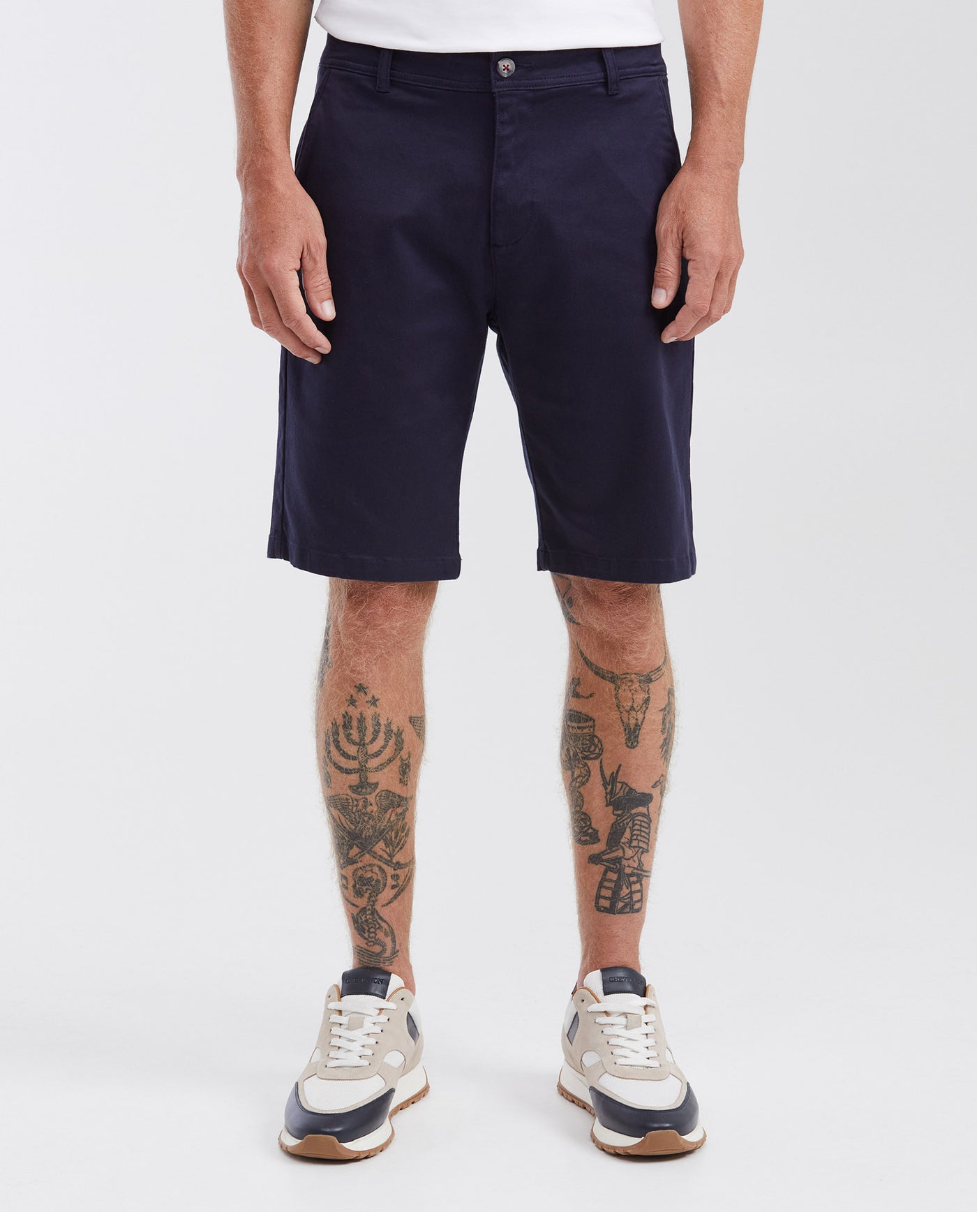 Men's Straight Fit Cotton Chino Bermuda Shorts 63_652G000_AZU193921_0
