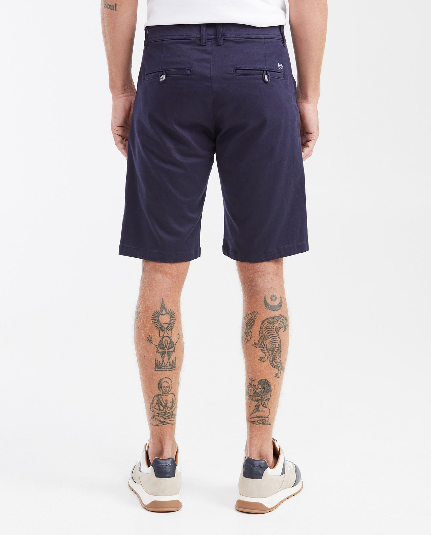Men's Straight Fit Cotton Chino Bermuda Shorts 63_652G000_AZU193921_5