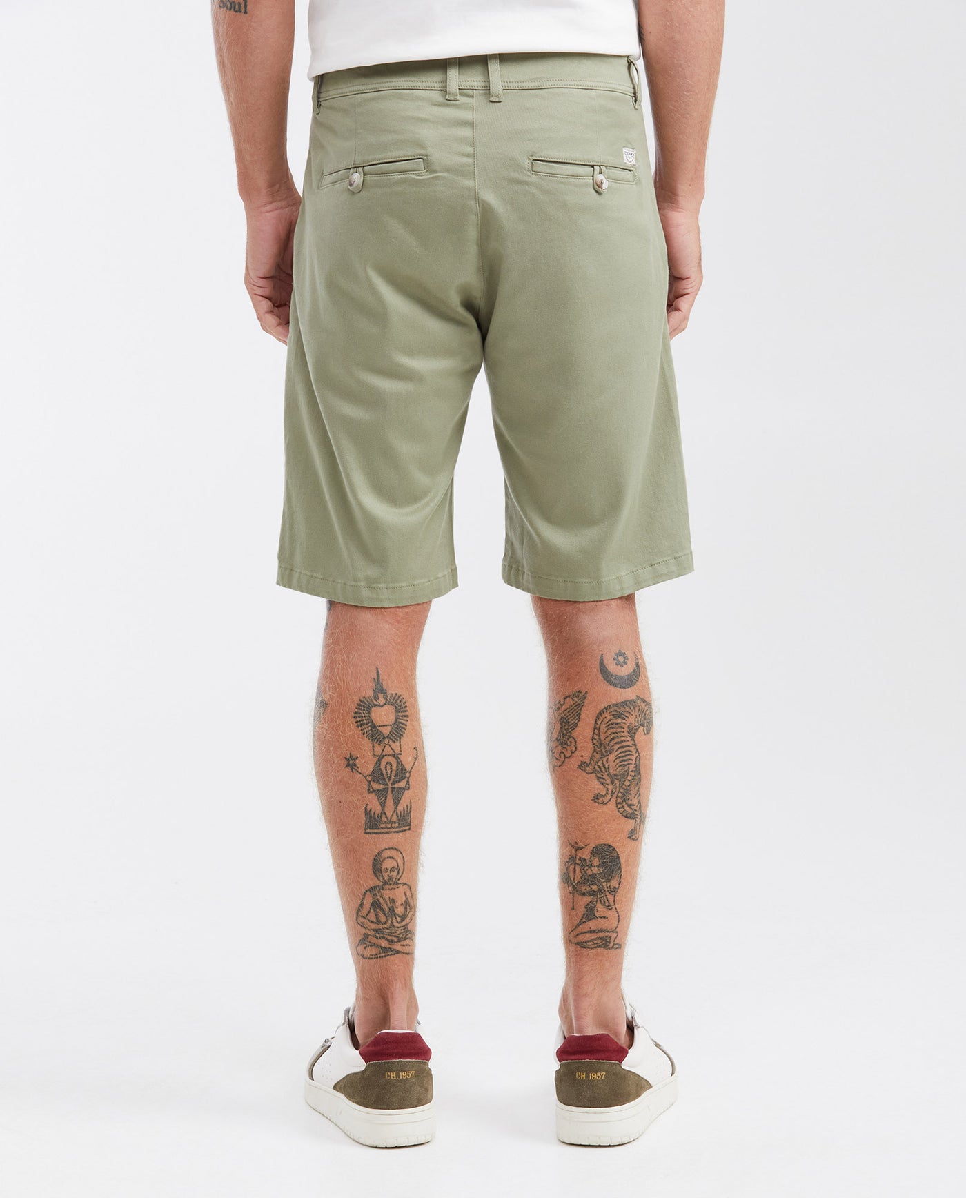 Men's Straight Fit Cotton Chino Bermuda Shorts 63_652G000_VER190415_5