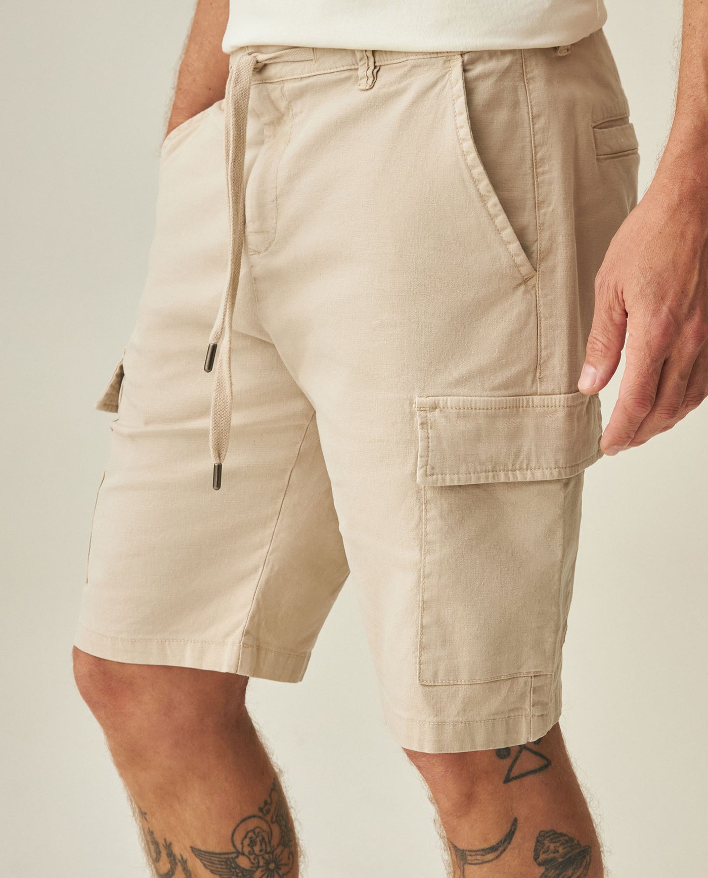 Men´s Linen Shorts - Beige 63_652H008_BEI161102_3